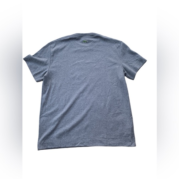 Lacoste NWT Adult Size Medium Gray Classique Short Sleeve Round Logo Tee - Picture 2 of 13